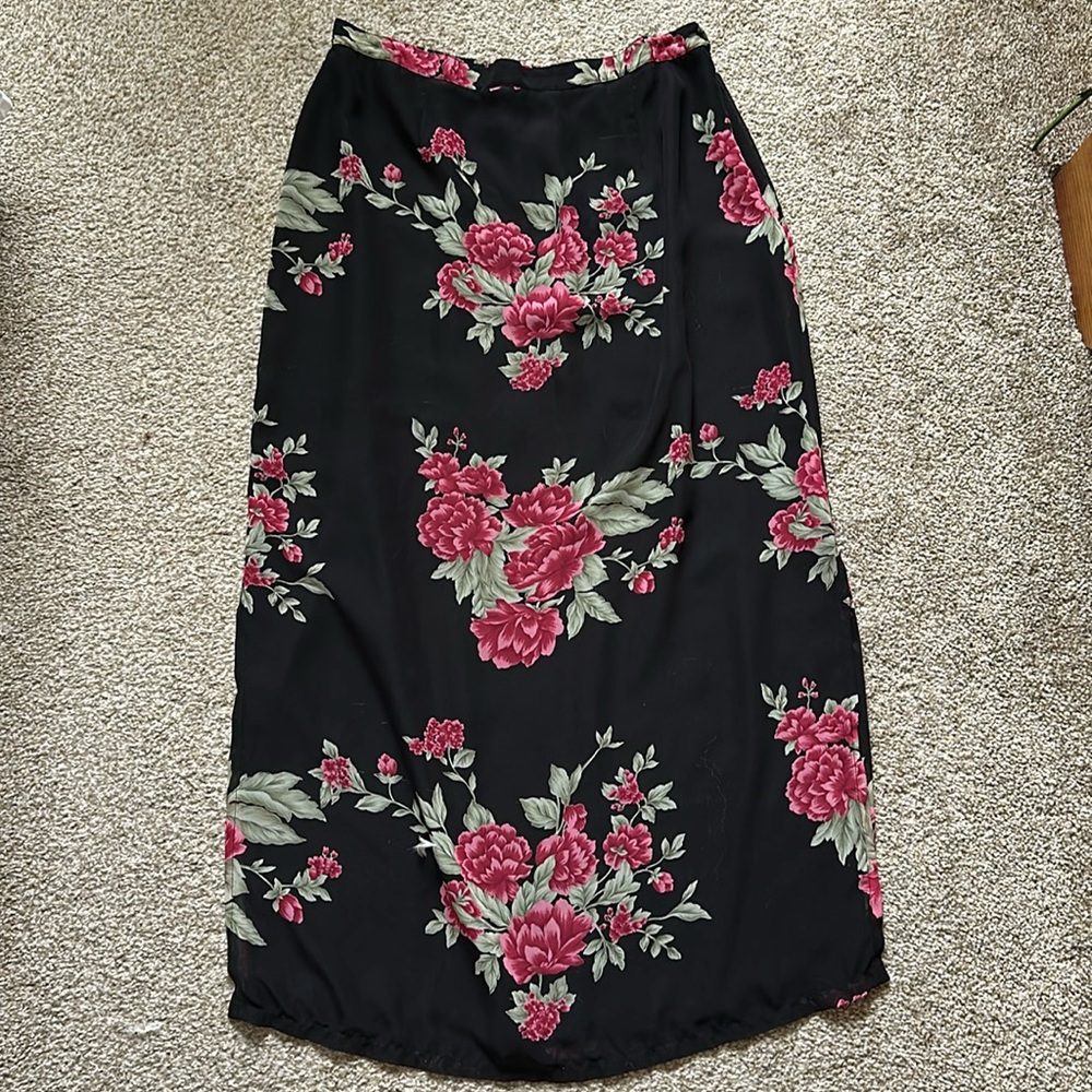 🌸 Vintage Style & Co. Collection Floral Midi Skirt
